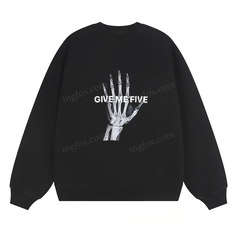 "Give Me Five" Skeleton Hand - Classic Unisex Fit Crewneck Sweatshirt