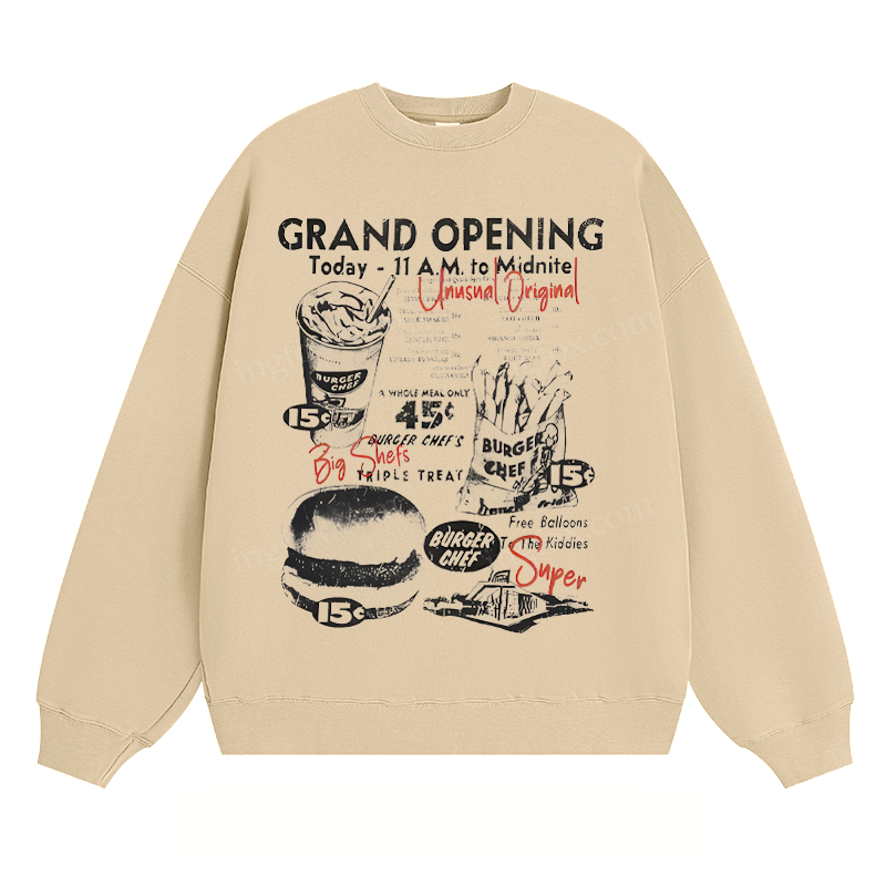 Retro Burger Chef - Classic Unisex Fit Crewneck Sweatshirt