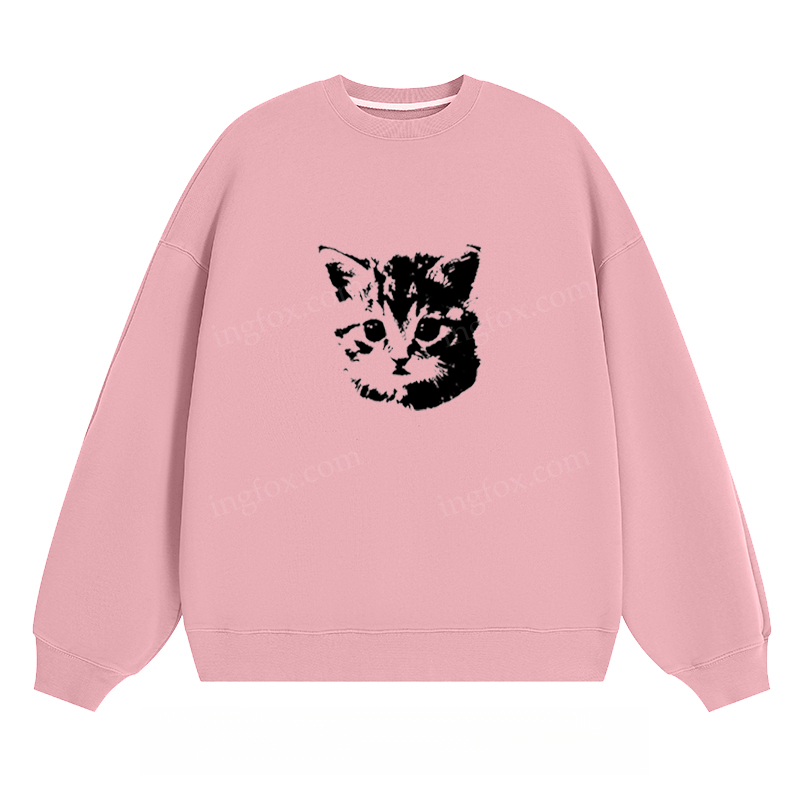 Kitten Graphic - Classic Unisex Fit Crewneck Sweatshirt