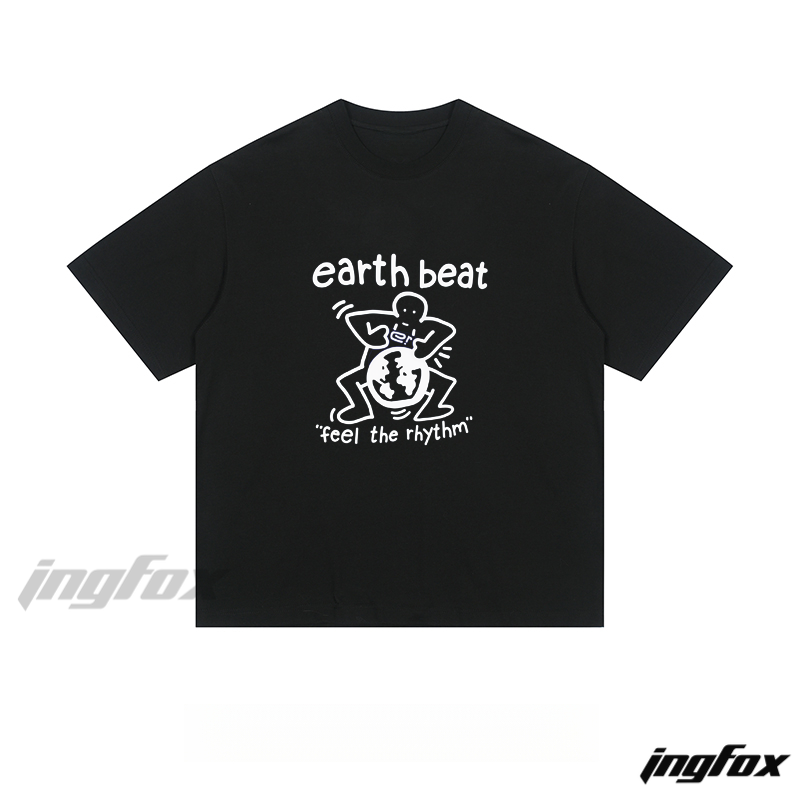 Earth Beat Rhythm - Loose Fit Short Sleeve T-Shirt