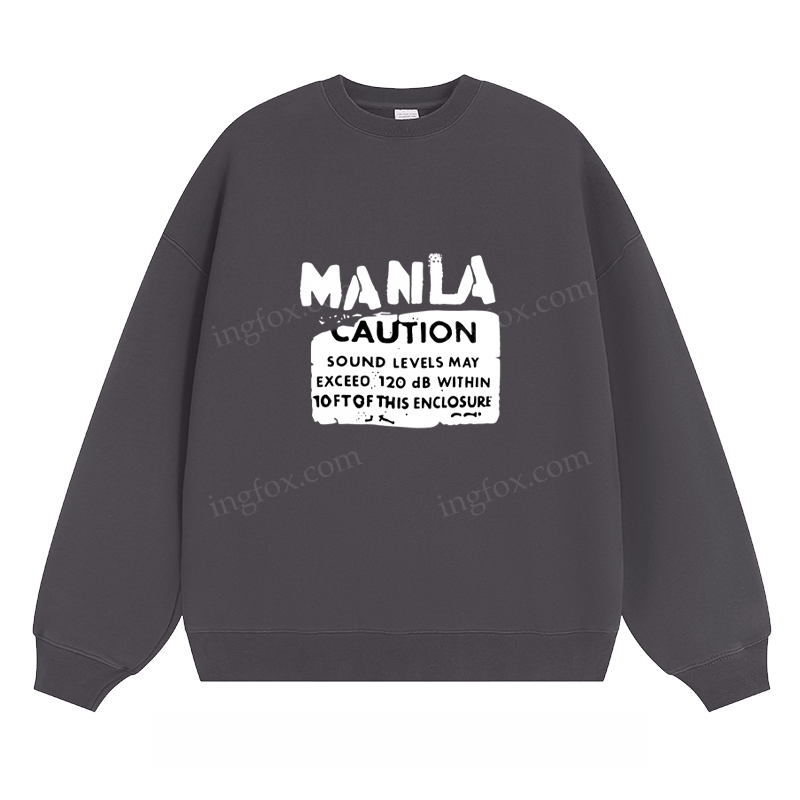 Manila Caution - Classic Unisex Fit Crewneck Sweatshirt