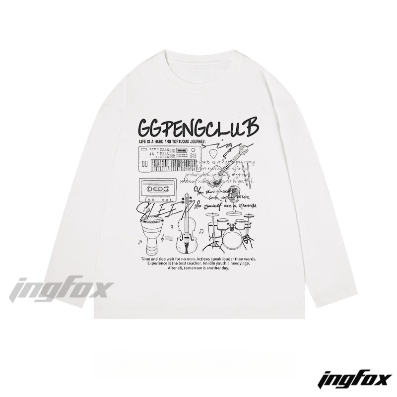 GGPENGCLUB Music - Classic Cotton Long Sleeve Tee