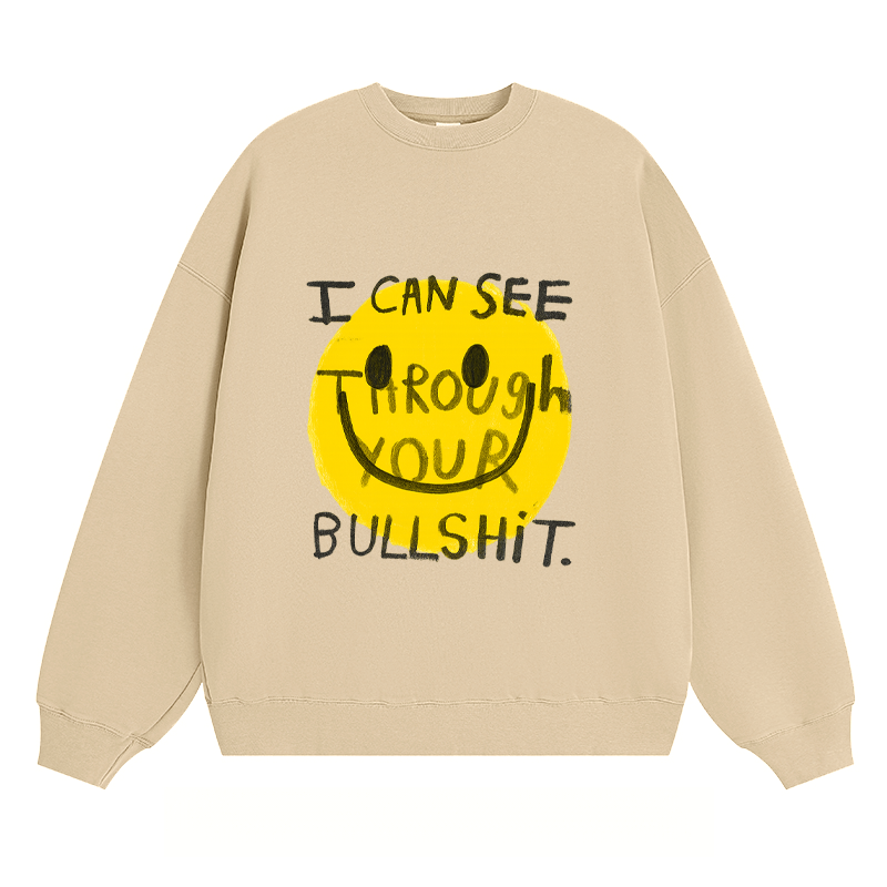 Sarcastic Smiley - Classic Unisex Fit Crewneck Sweatshirt
