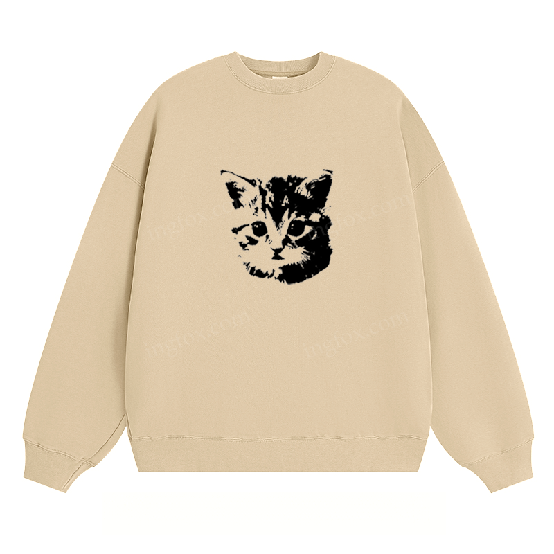 Kitten Graphic - Classic Unisex Fit Crewneck Sweatshirt