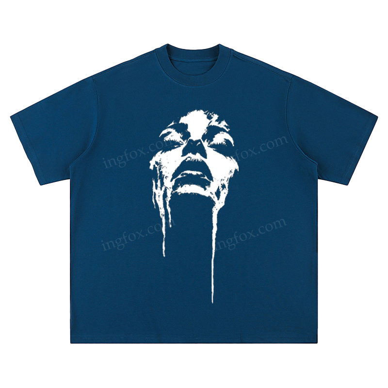 Artistic Face Drip - Unisex Fit Short Sleeve T - Shirt