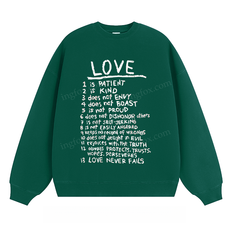"LOVE" - Classic Unisex Fit Crewneck Sweatshirt