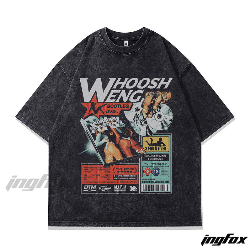 "Retro - Bootleg DVD - Inspired Oversized T - Shirt"