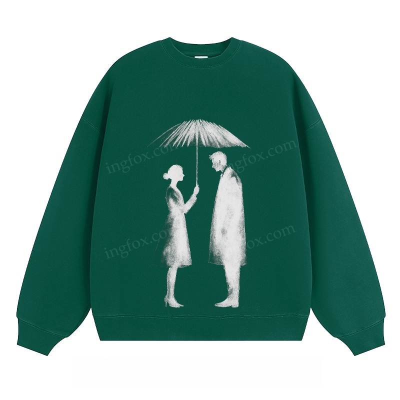 Umbrella Couple - Classic Unisex Fit Crewneck Sweatshirt