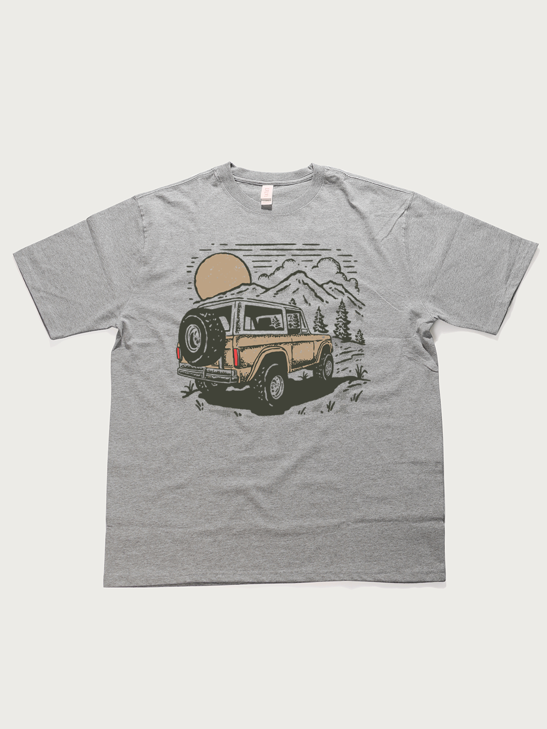 Off-Road Mountain - Unisex Retro Cotton Short Sleeve T-Shirt