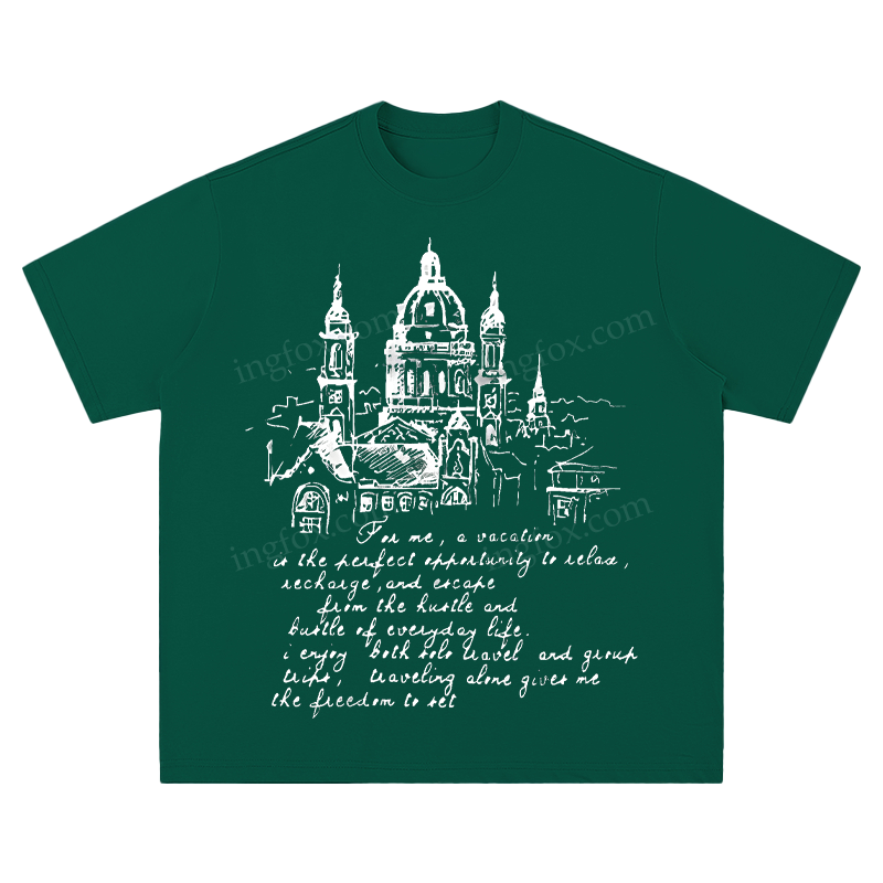 European Architecture & Travel Quote - Unisex Fit Short Sleeve T - Shirt
