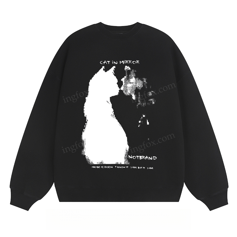 Cat in Mirror - Classic Unisex Fit Crewneck Sweatshirt