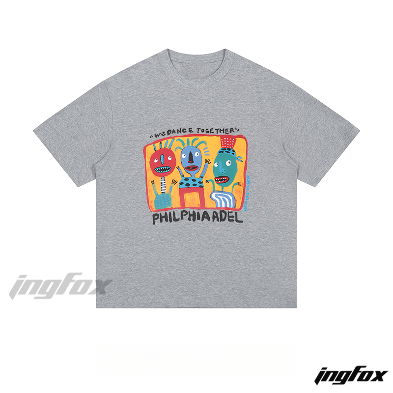 Dancing Characters “WE DANCE TOGETHER” - Loose Fit Short Sleeve T-Shirt