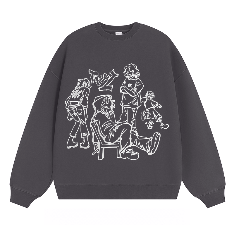 Casual Group Sketch - Classic Unisex Fit Crewneck Sweatshirt