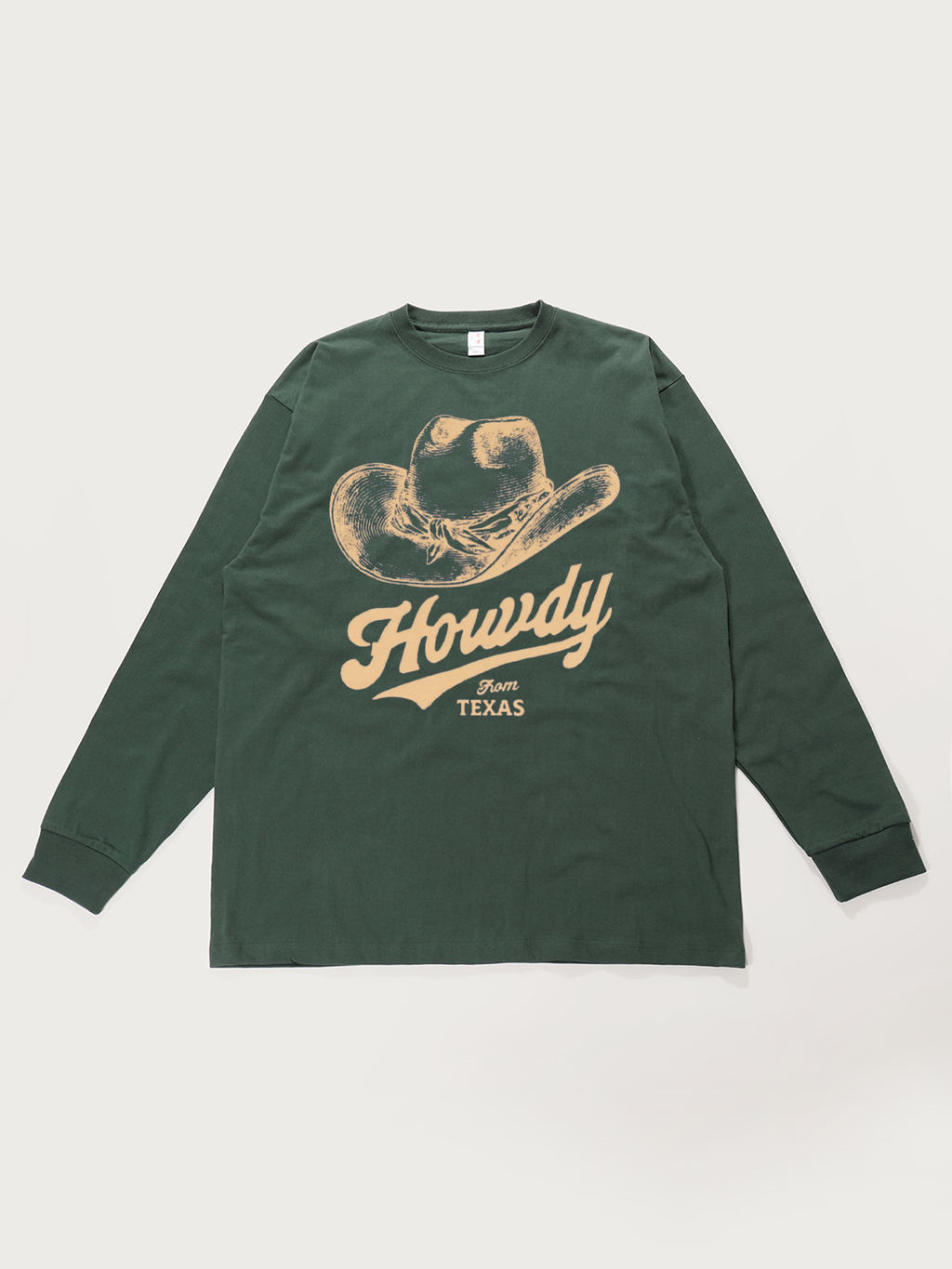 Howdy From Texas - Unisex Retro Cotton Long Sleeve T-Shirt