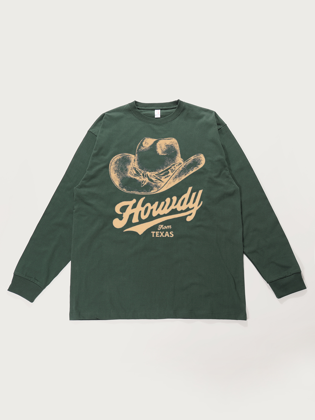 Howdy From Texas - Unisex Retro Cotton Long Sleeve T-Shirt