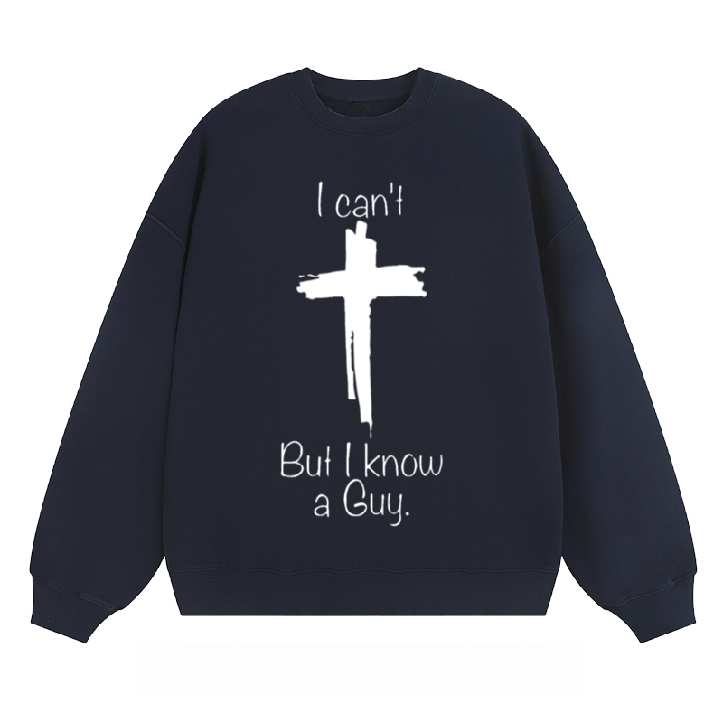 Cross & Text - Classic Unisex Fit Crewneck Sweatshirt