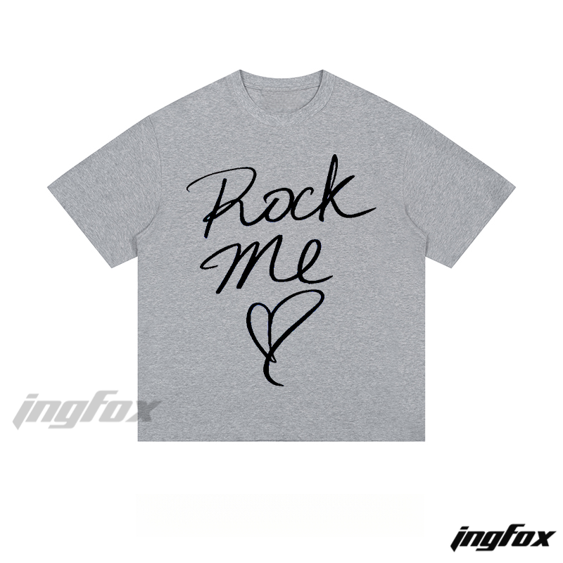 Romantic Rock Script - Loose Fit Short Sleeve T - Shirt