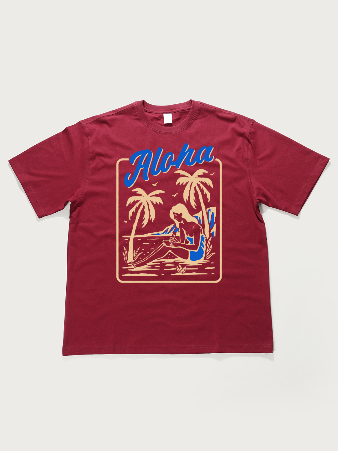 Aloha Hawaiian - Unisex Retro Cotton Short Sleeve T-Shirt