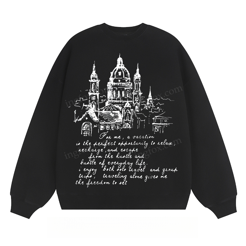 European Architecture & Travel Quote - Classic Unisex Fit Crewneck Sweatshirt