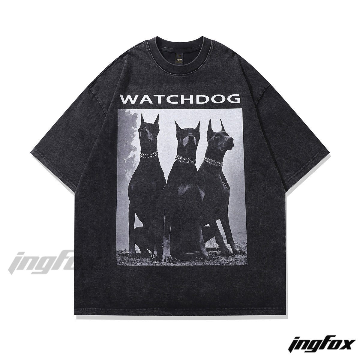 Watchdog - Vintage Washed Oversized T - Shirt