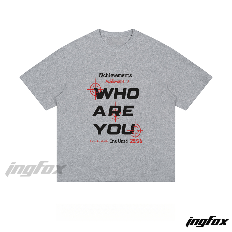Self - Reflection Graphic Tee - Loose Fit Short Sleeve T - Shirt