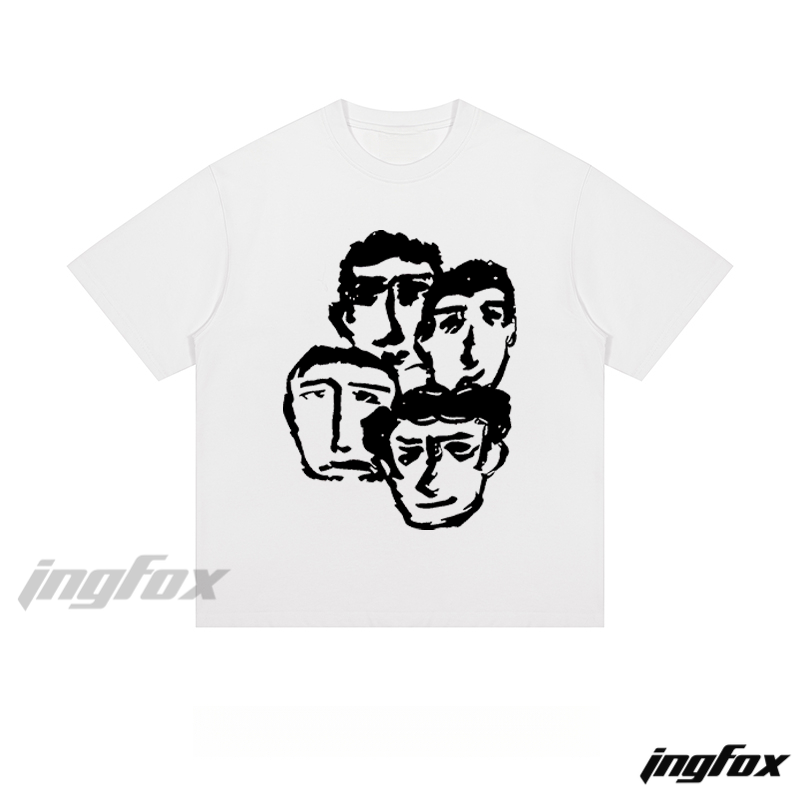 Abstract Faces Art - Loose Fit Short Sleeve T - Shirt