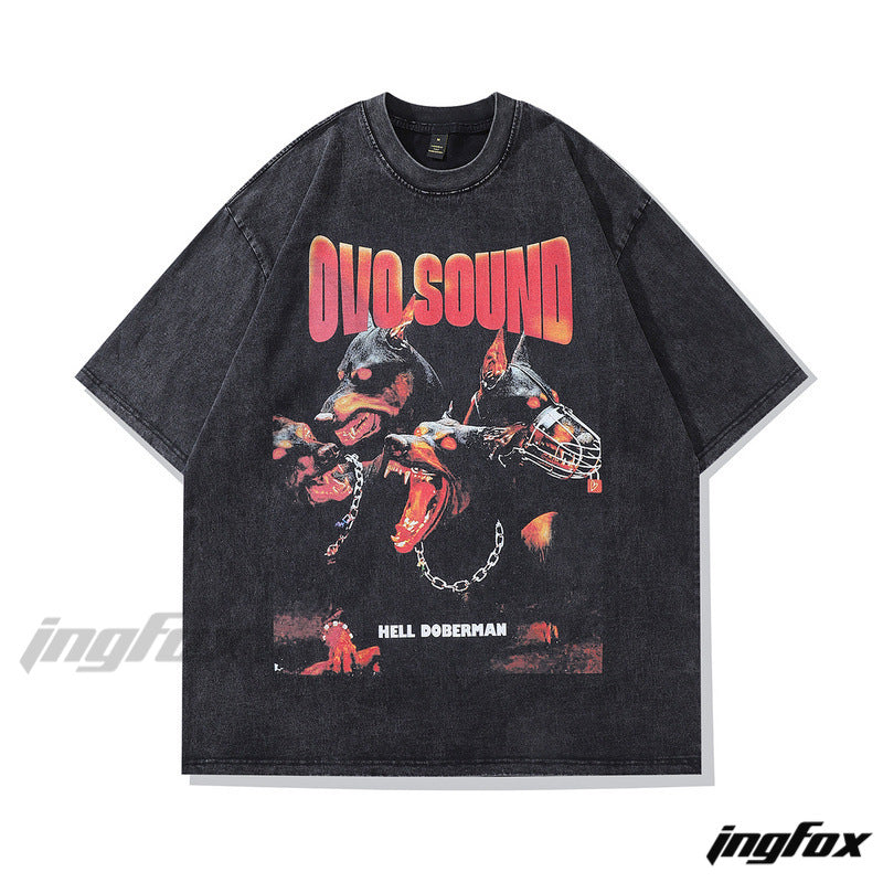 Hell Hounds - Vintage Washed Oversized T-Shirt