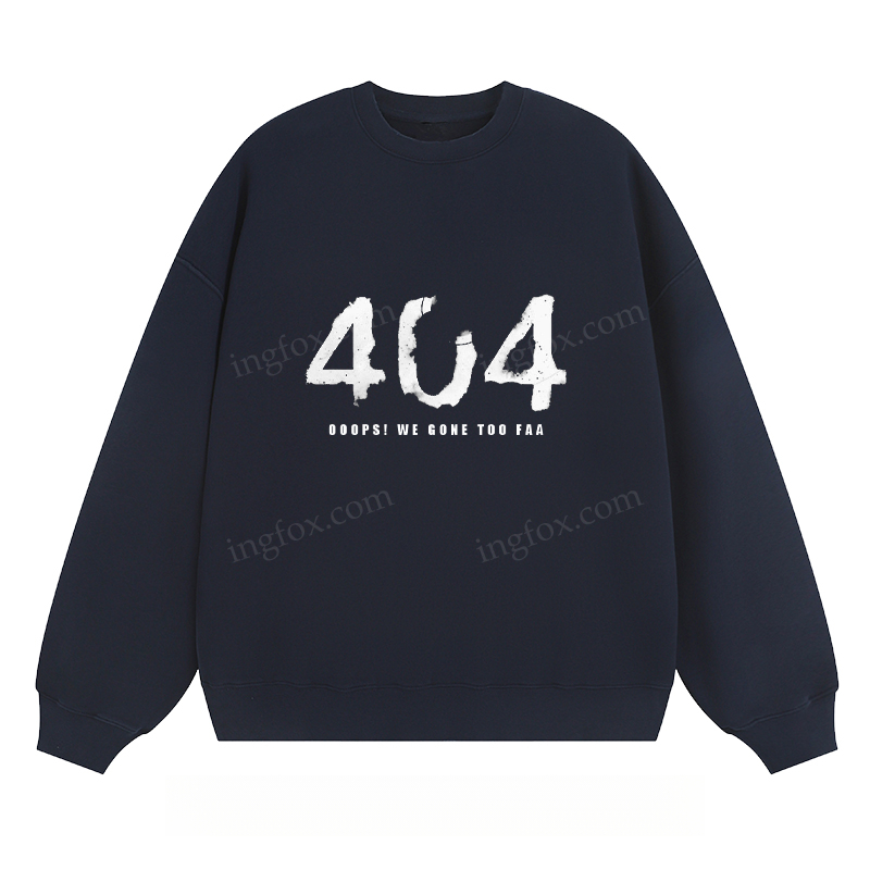 404 Error Graphic - Classic Unisex Fit Crewneck Sweatshirt