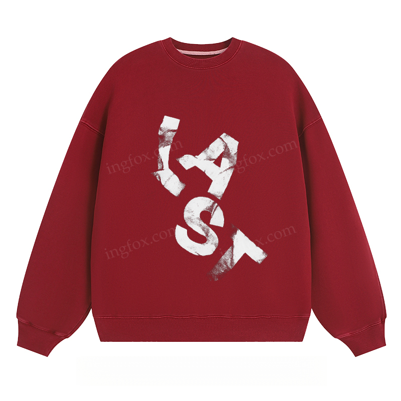 LAST Distressed Text - Classic Unisex Fit Crewneck Sweatshirt