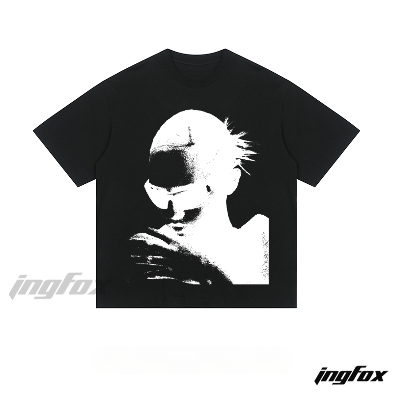 Cyberpunk Silhouette - Loose Fit Short Sleeve T - Shirt