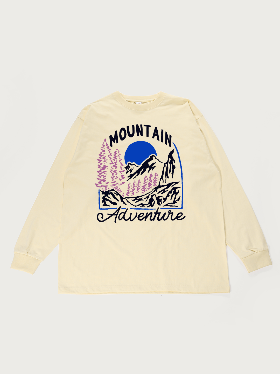 Mountain Adventure - Unisex Retro Cotton Long Sleeve T-Shirt
