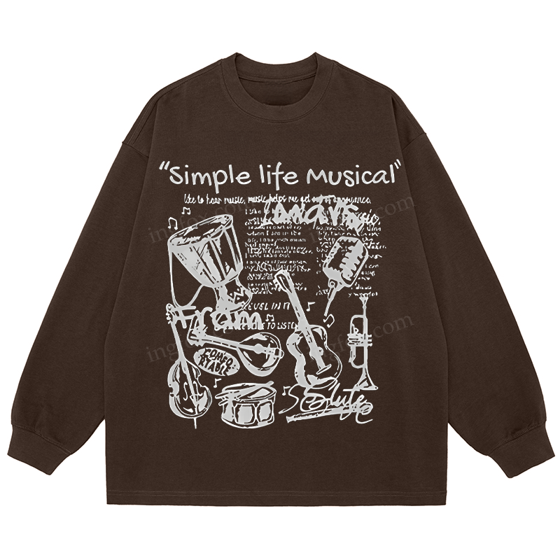Simple Life Musical - Classic Unisex Fit Cotton Long Sleeve Tee
