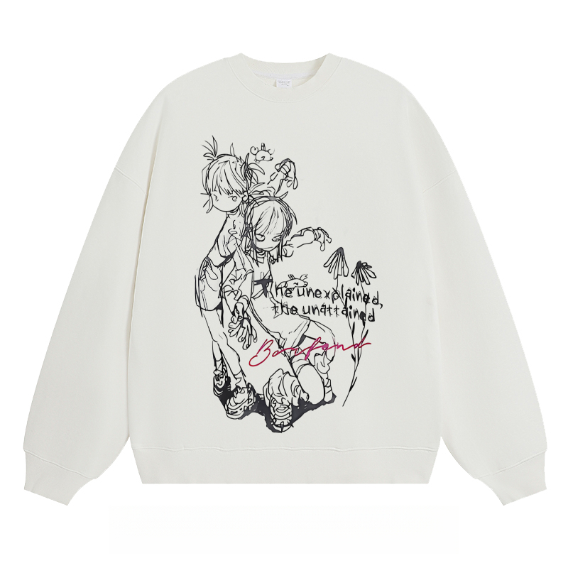 Anime - Style Sketch Crewneck Sweatshirt