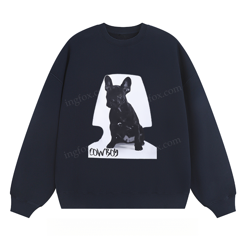 French Bulldog Cowboy - Classic Unisex Fit Crewneck Sweatshirt