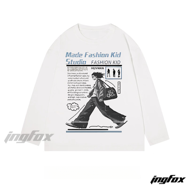 "Made Fashion Kid Studio" Graphic Long - Sleeve Tee