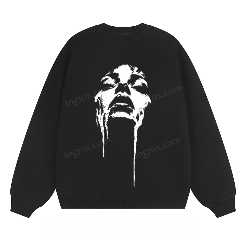 Artistic Face Graphic - Classic Unisex Fit Crewneck Sweatshirt