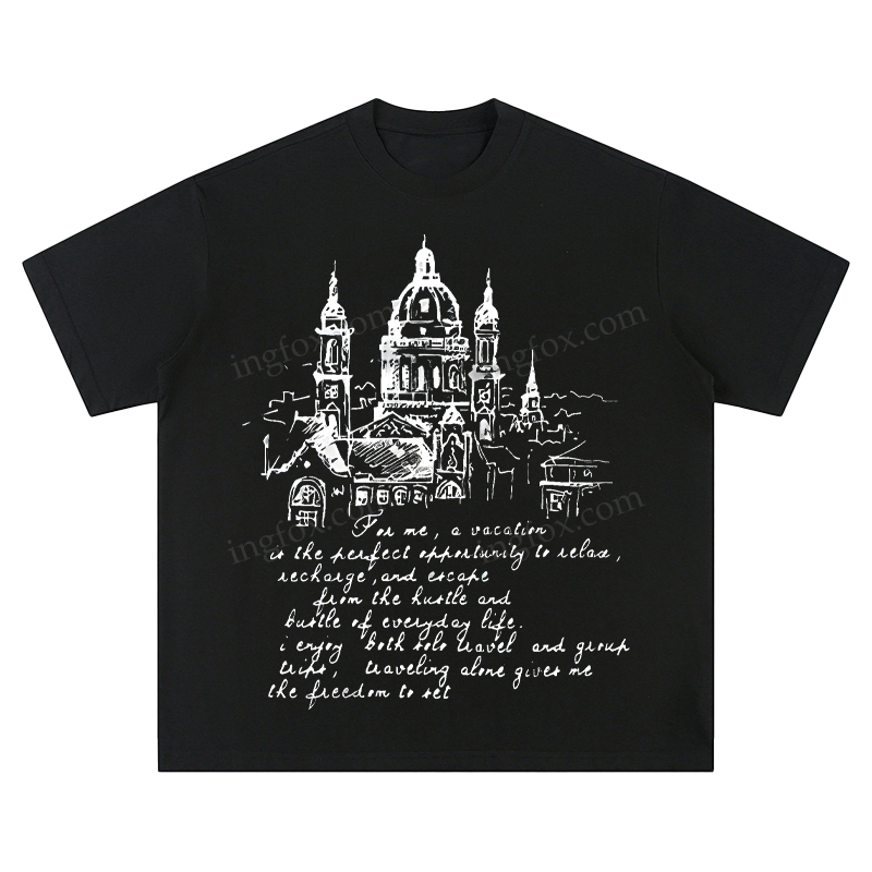 European Architecture & Travel Quote - Unisex Fit Short Sleeve T - Shirt