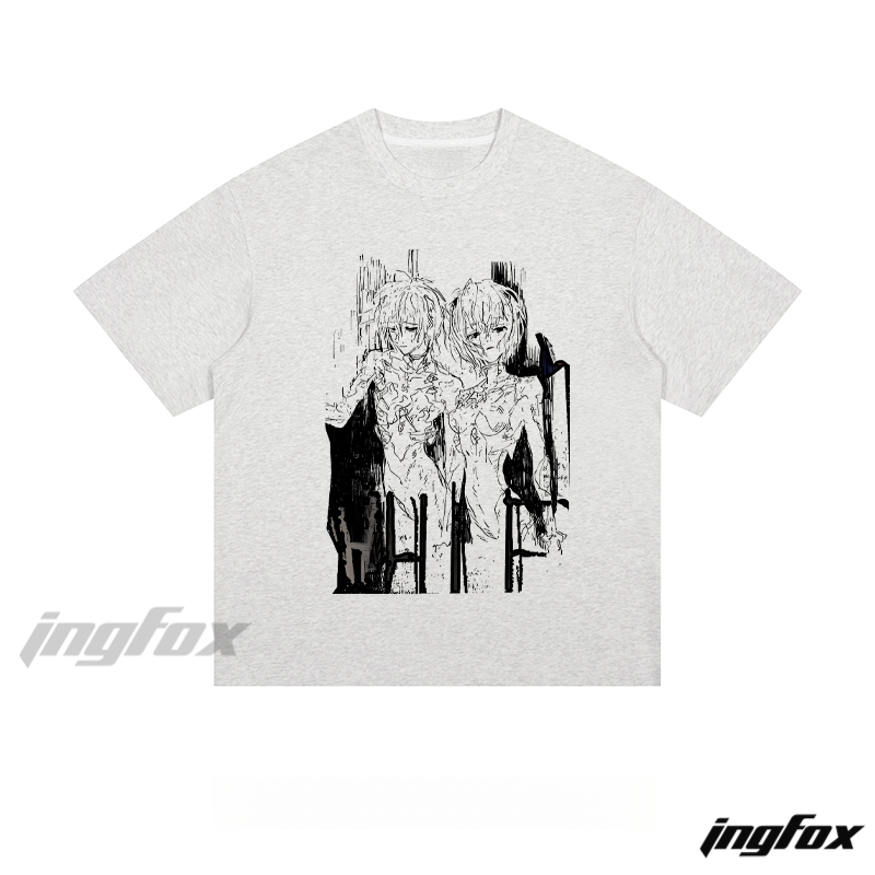 Anime Sketch Duo - Loose Fit Short Sleeve T-Shirt