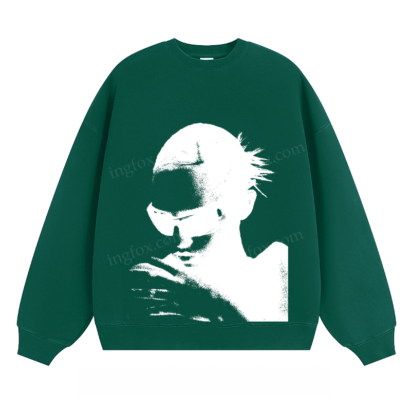 Stylish Portrait - Classic Unisex Fit Crewneck Sweatshirt