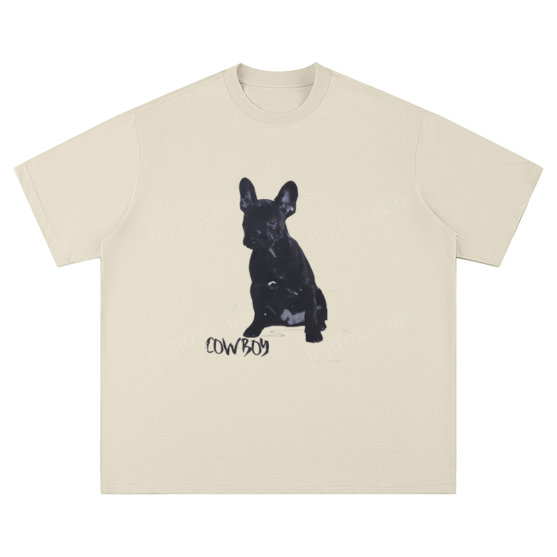 French Bulldog "Cowboy" - Unisex Fit Short Sleeve T - Shirt