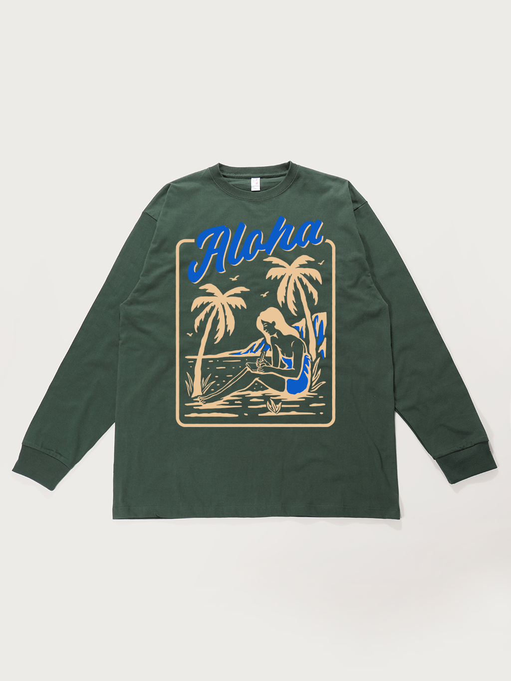 Aloha Hawaiian - Unisex Retro Cotton Long Sleeve T-Shirt