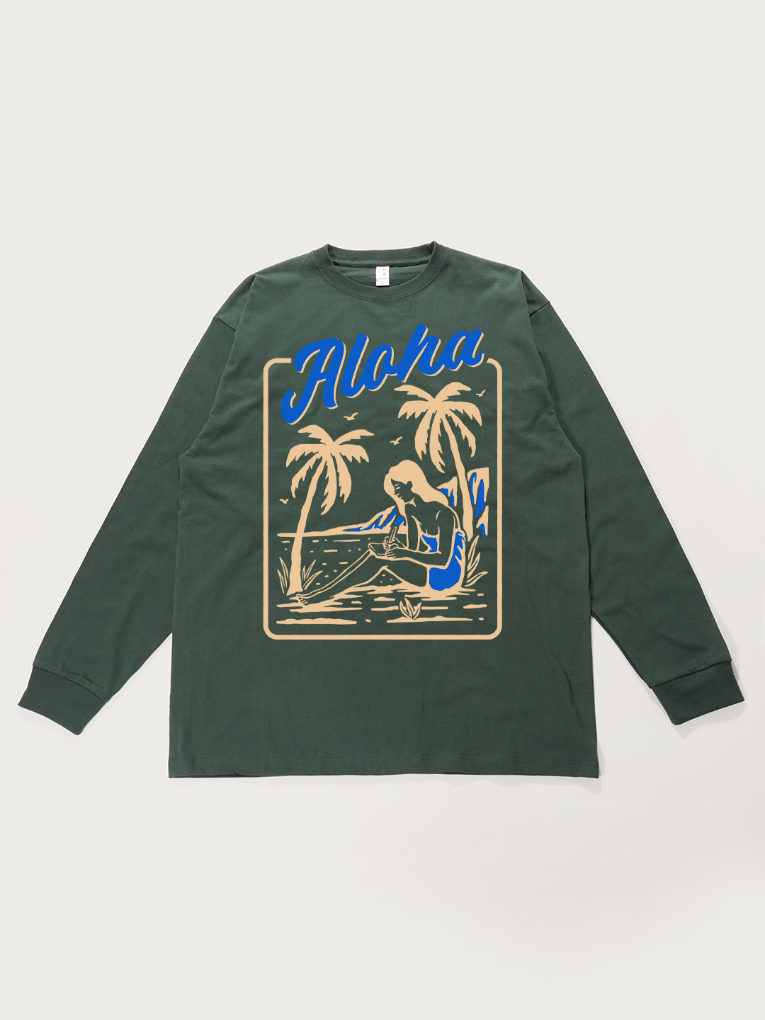 Aloha Hawaiian - Unisex Retro Cotton Long Sleeve T-Shirt