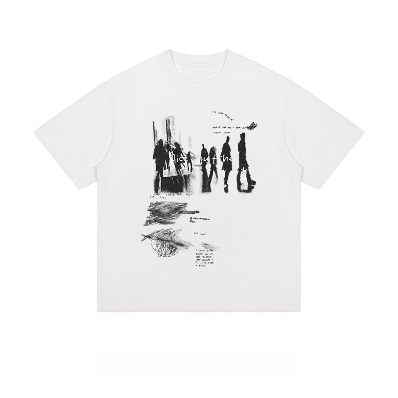 Urban Sketch - Loose Fit Short Sleeve T - Shirt
