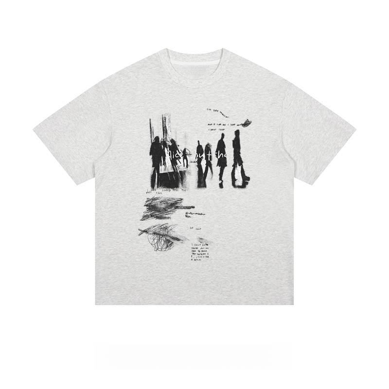 Urban Sketch - Loose Fit Short Sleeve T - Shirt