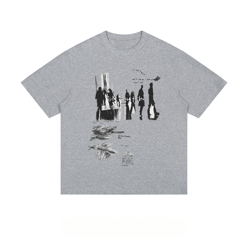 Urban Sketch - Loose Fit Short Sleeve T - Shirt