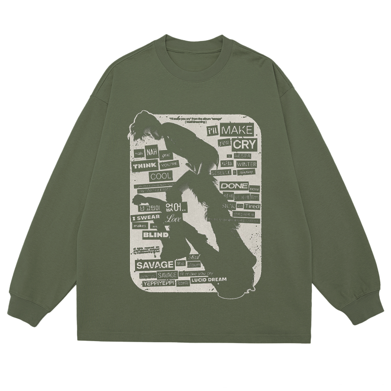 K - Pop Collage - Classic Unisex Fit Cotton Long Sleeve Tee