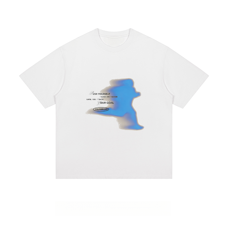 Motivational Text & Gradient - Loose Fit Short Sleeve T-Shirt