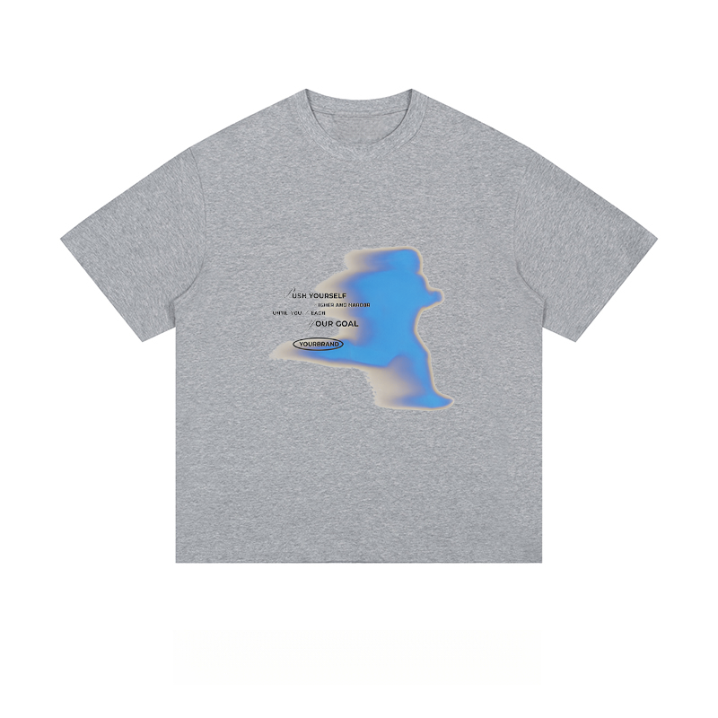 Motivational Text & Gradient - Loose Fit Short Sleeve T-Shirt