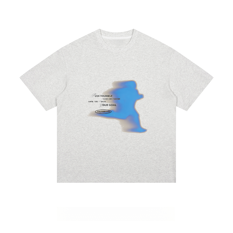Motivational Text & Gradient - Loose Fit Short Sleeve T-Shirt