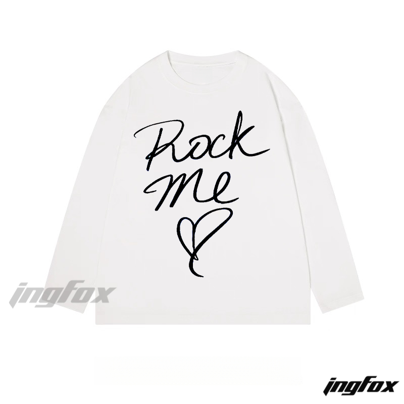 "Rock Me" Handwritten - Style - Classic Cotton Long Sleeve Tee